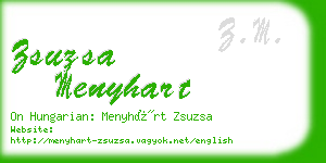zsuzsa menyhart business card
